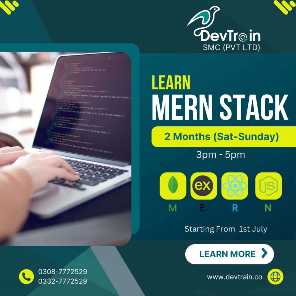 MERN STACK Course In Lahore Pakistan